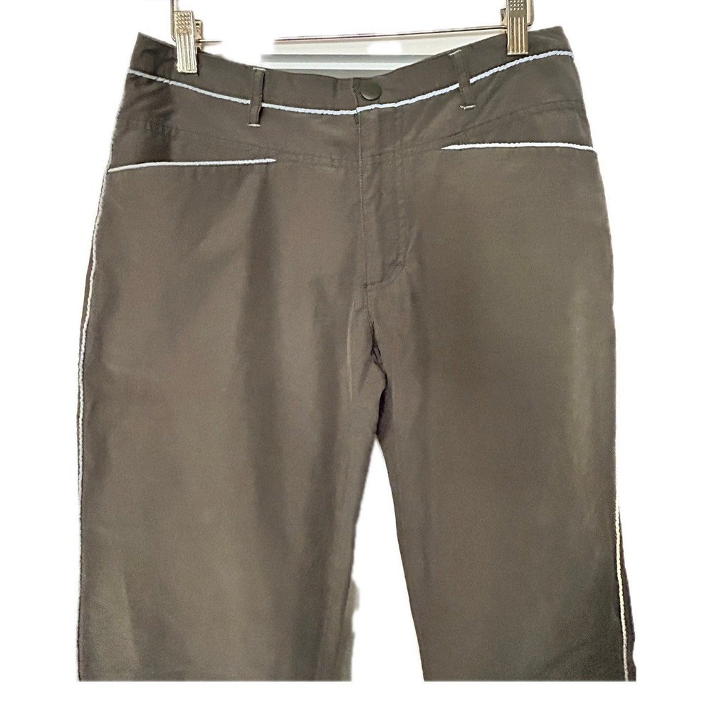 VTG Rare 90s Urban Life Olive Green Zip Side Pants. Women's Size 7. - Picture 4 of 13